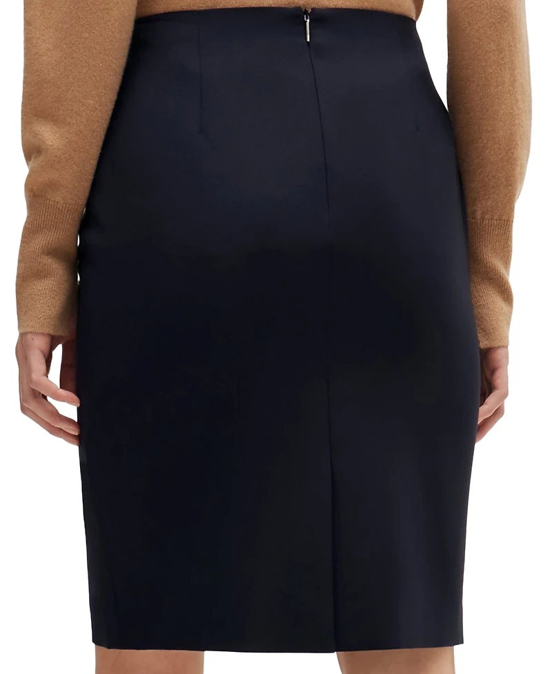 Boss by Hugo Women's Wool Slim-Fit Pencil Skirt