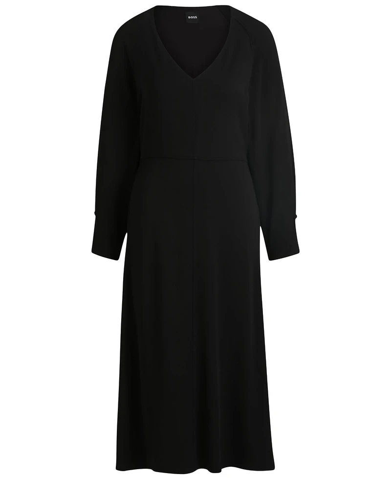 Boss by Hugo Women's Relaxed-Fit V-Neck Dress