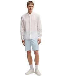 Boss by Hugo Men's Cotton-Twill Slim-Fit Shorts