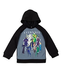 Eternals Boys Fleece Pullover Hoodie with Cape 3D nose