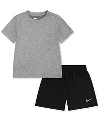 Nike Toddler Boys Dri-fit T-Shirt & Shorts, 2 Piece Set