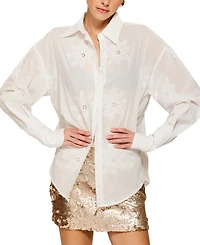 Line & Dot Women's Naida Sequin Mini Skirt