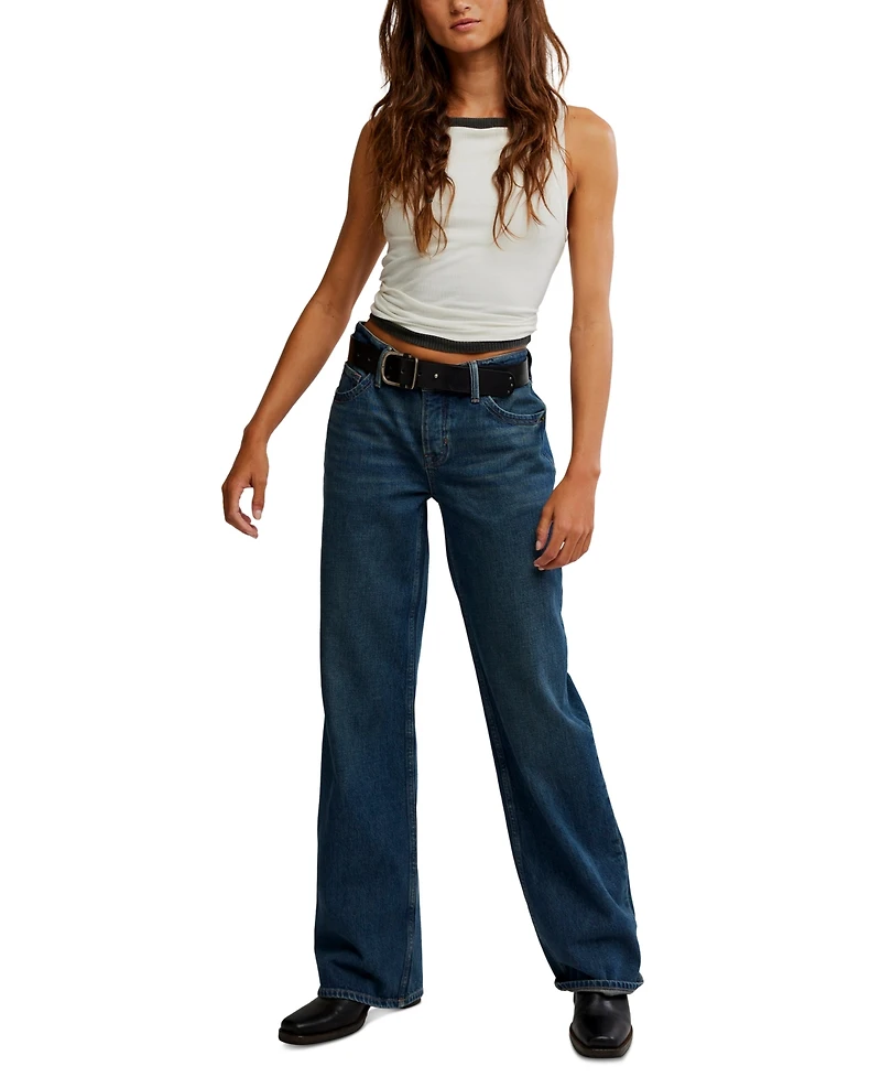 Free People Women's Tennessee Low-Rise Boyfriend Jeans