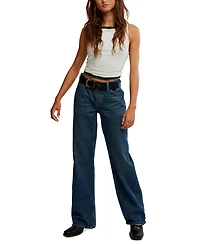 Free People Women's Tennessee Low-Rise Boyfriend Jeans
