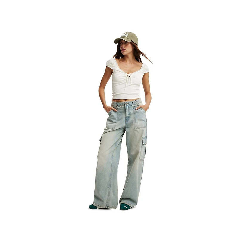Cotton On Women's Relaxed Cargo Jean