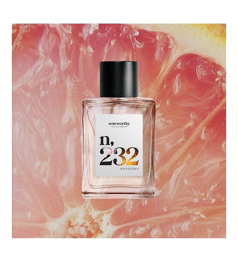 Noteworthy n,232 Eau De Parfum | Wanderer | Grapefruit Leather Vetiver Fragrance