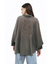 Nocturne Women's Embroidered Flowy Shirt