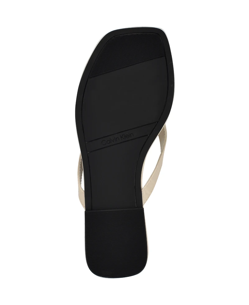 Calvin Klein Women's Stelea Flat Thong Sandals