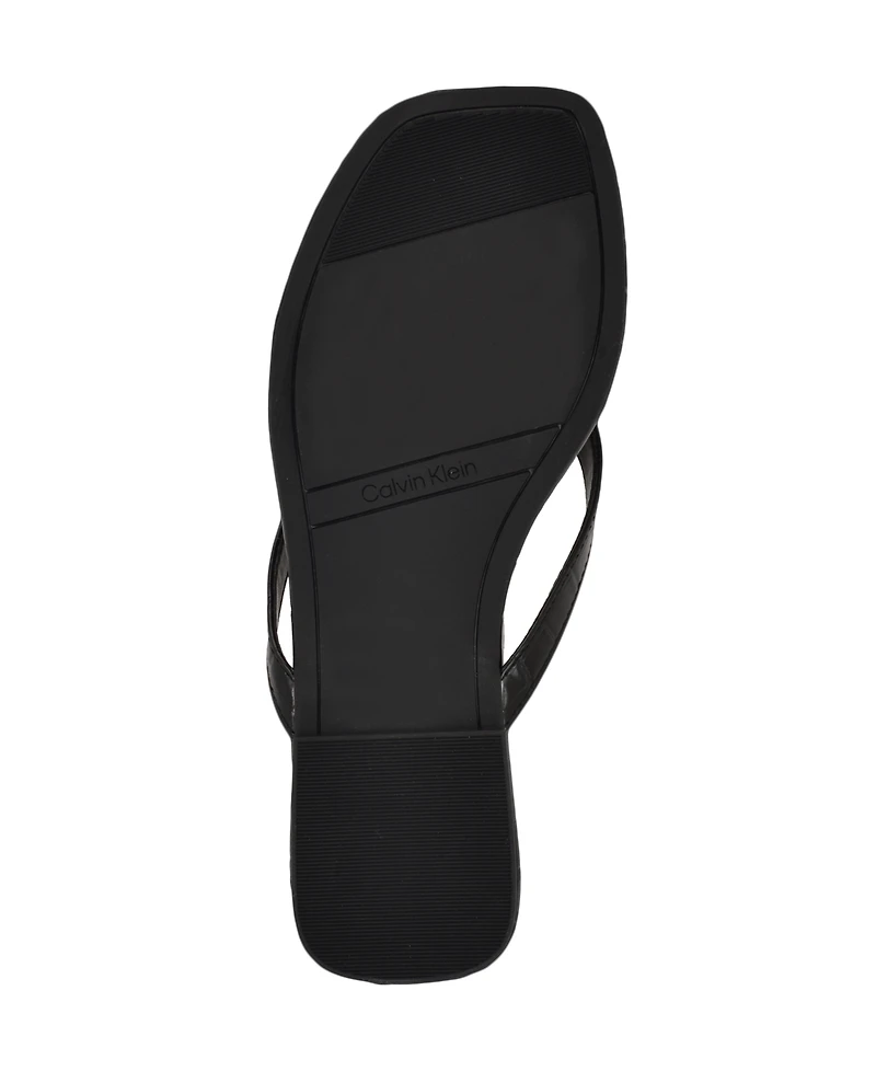 Calvin Klein Women's Stelea Flat Thong Sandals