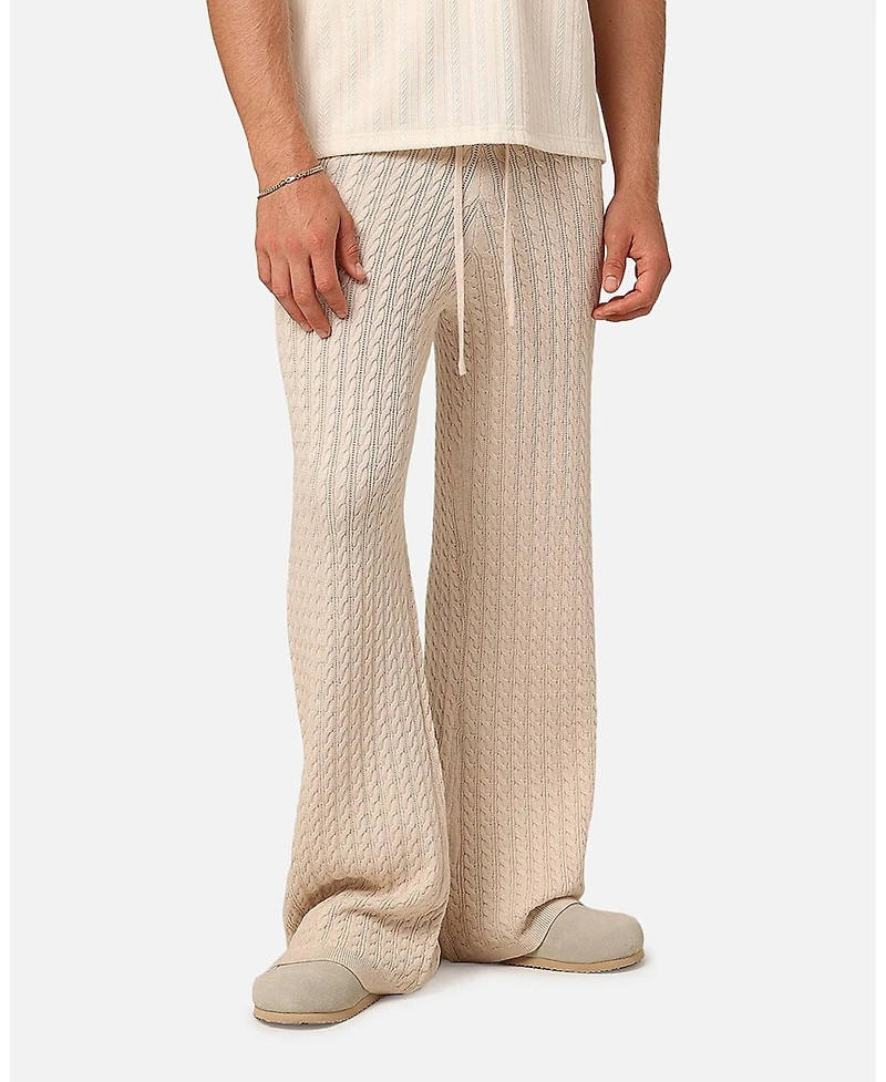 Xxiii Men's Slouch Wide Leg Knit Pants