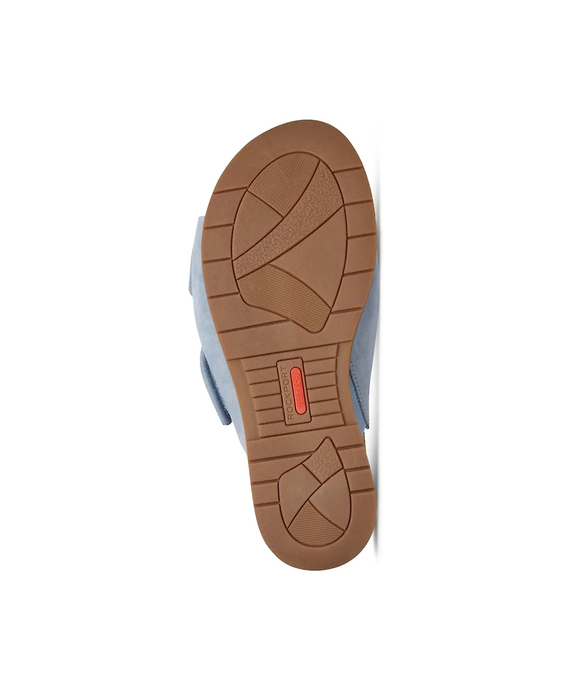 Rockport Women's Zova Slip-On Casual Flat Sandals