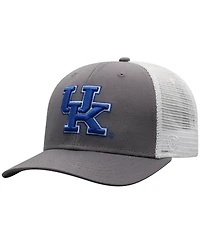 Top of the World Men's Gray/White Kentucky Wildcats Victory Baseline Trucker Adjustable Hat