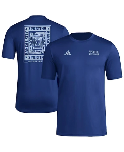 Adidas Men's Navy Sporting Kansas City Local Wrap T-Shirt
