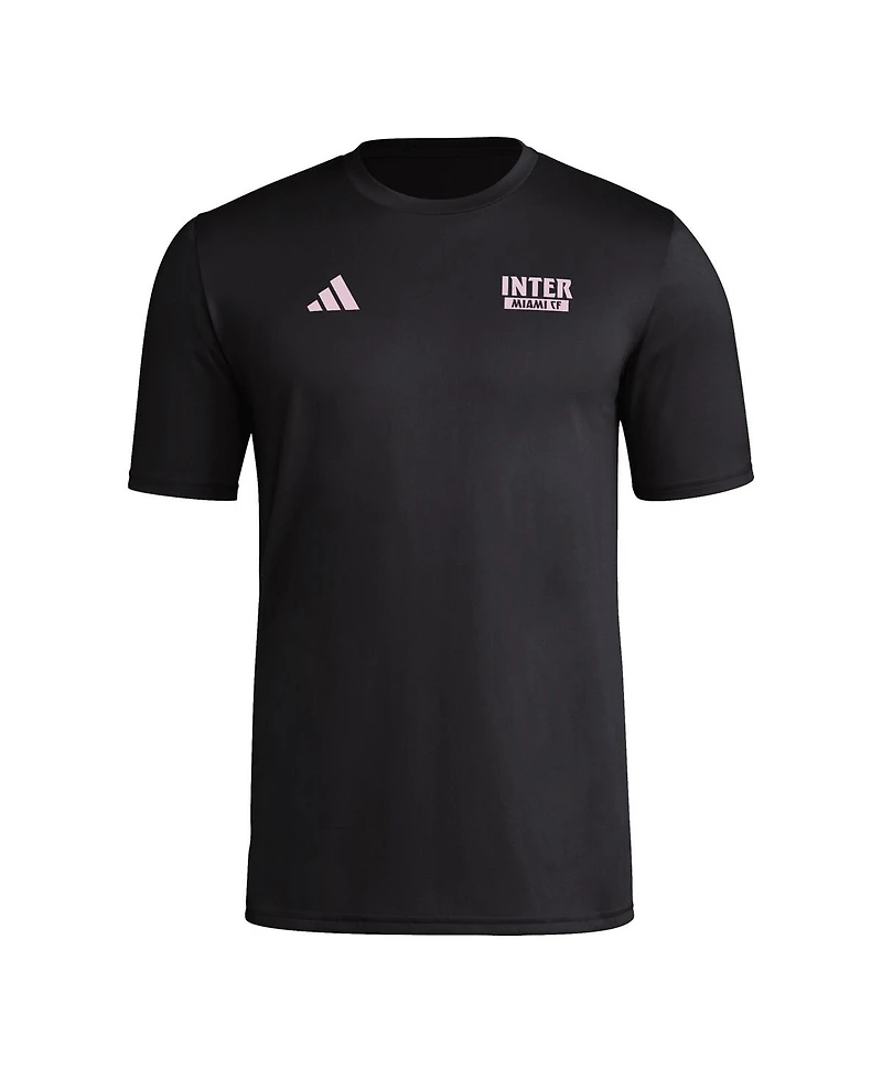 Adidas Men's Black Inter Miami Cf Local Wrap T-Shirt