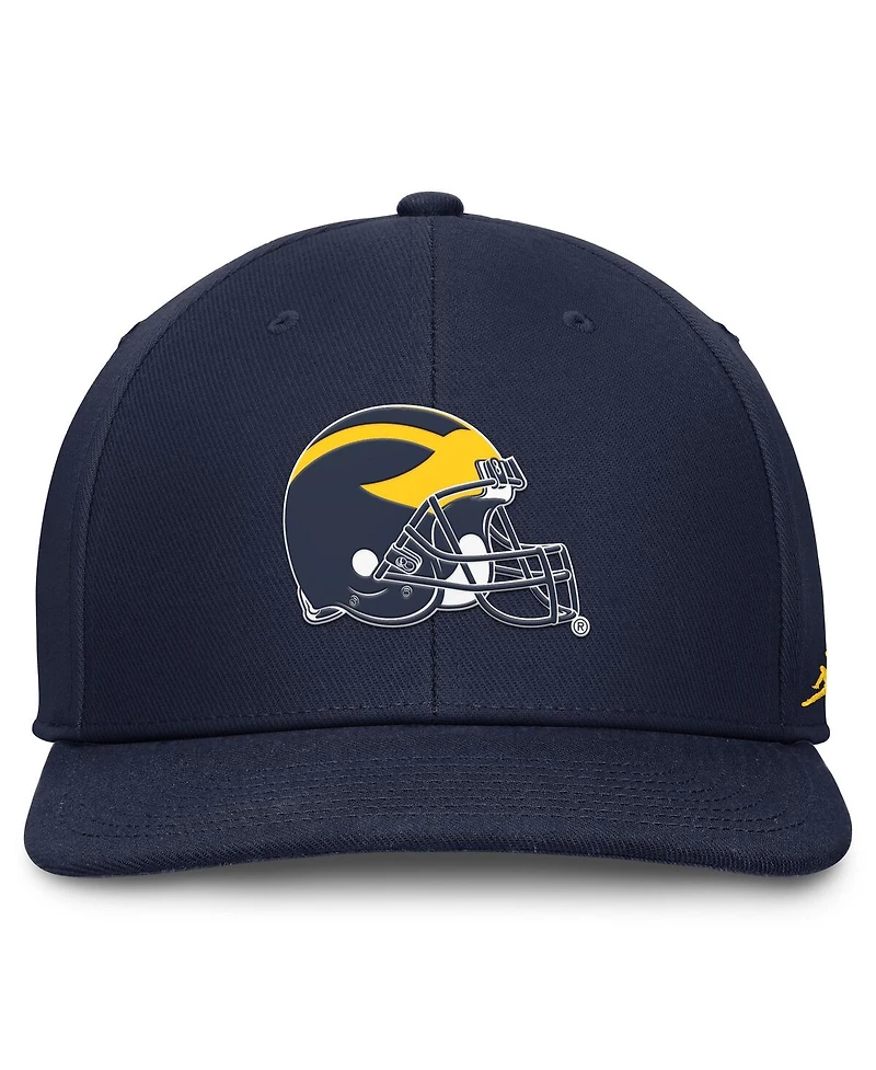 Jordan Men's Navy Michigan Wolverines Dry-fit Pro Adjustable Hat