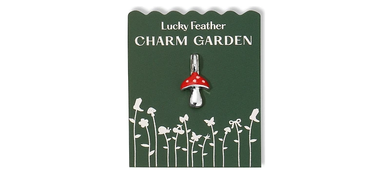 Lucky Feather Charm Garden - Silver
