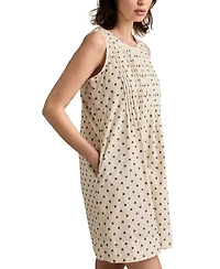 Lucky Brand Women's Textured Pintuck Mini Dress
