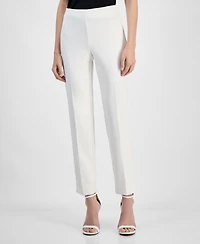 Anne Klein Women's Pull-On Straight-Leg Ankle Pants