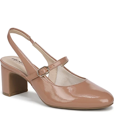 LifeStride Women's Trust Block Heel Mary Jane Slingback Pumps