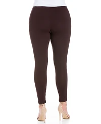24seven Comfort Apparel Plus Comfortable Ankle Length Leggings