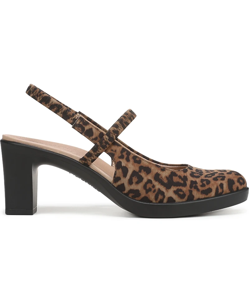 LifeStride Women's Evoke Block Heel Slingback Pumps