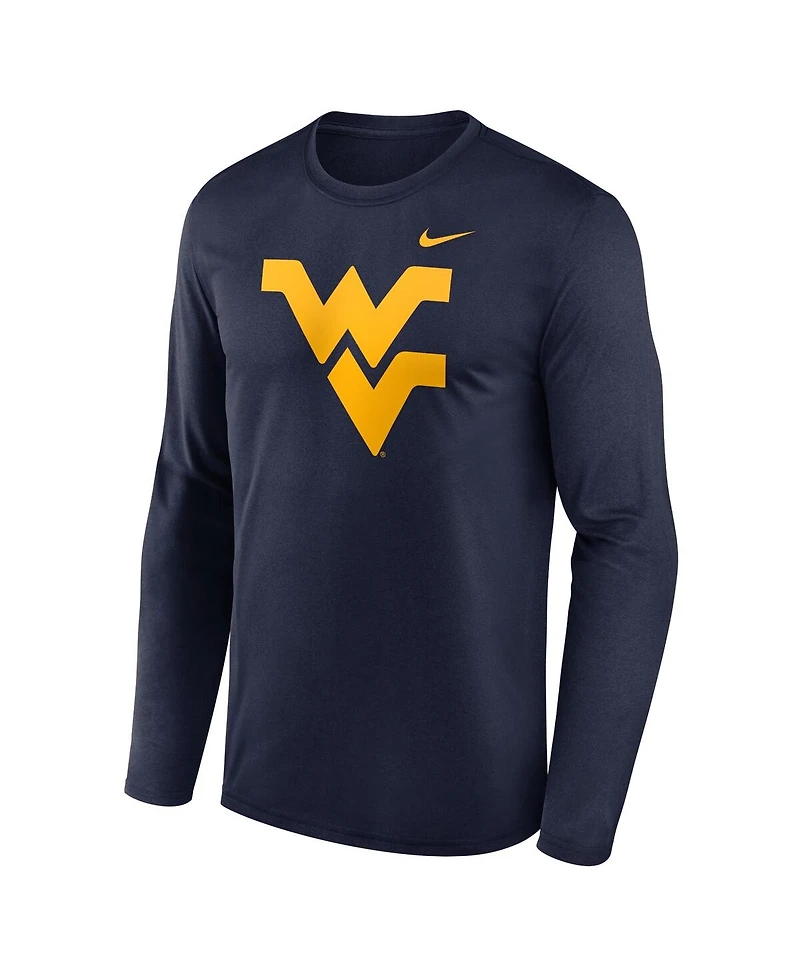 Nike Men's Navy West Virginia Mountaineers Primetime Primary Legend Long Sleeve T-Shirt
