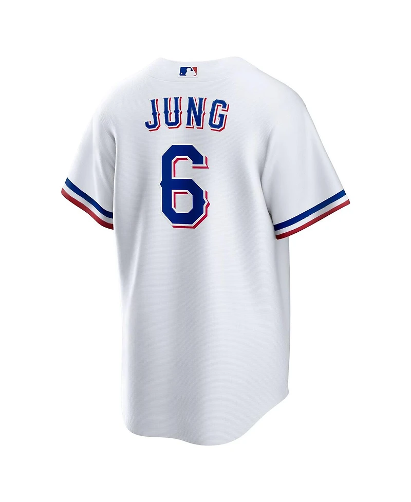 Nike Men's Josh Jung White Texas Rangers Replica Player Jersey