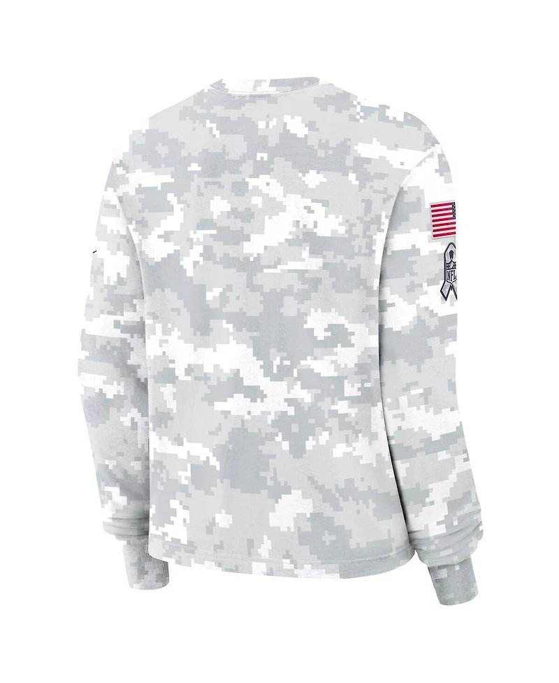 Nike Women's Arctic Camo New York Jets 2024 Salute To Service Long Sleeve T-Shirt