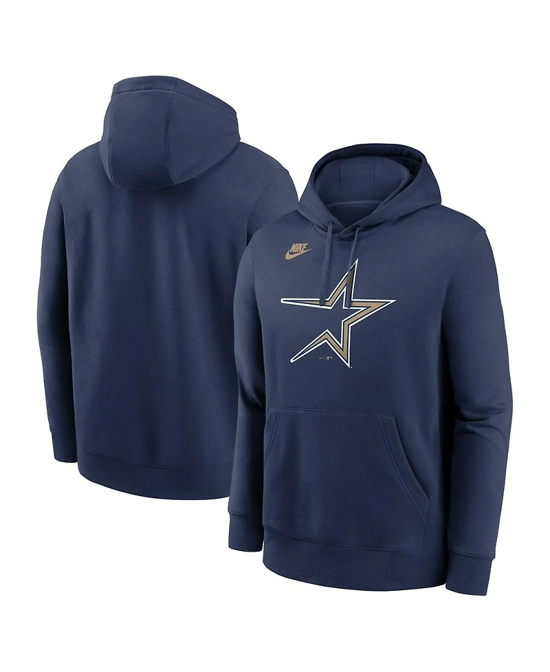 Nike Men's Navy Houston Astros Cooperstown Collection Logo Club Pullover Hoodie