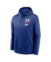 Nike Men's Nolan Ryan Royal Texas Rangers 2024 Mlb All-Star Game Legends Club Fleece Pullover Hoodie