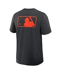 Nike Men's Black Baltimore Orioles Authentic Collection Early Work Tri-Blend Performance T-Shirt