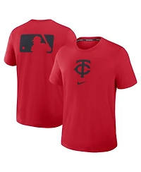 Nike Men's Red Minnesota Twins Authentic Collection Early Work Tri-Blend Performance T-Shirt