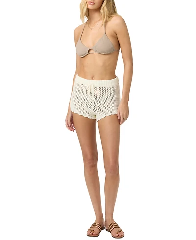O'Neill Juniors Consuelo Crochet Pull-On Shorts
