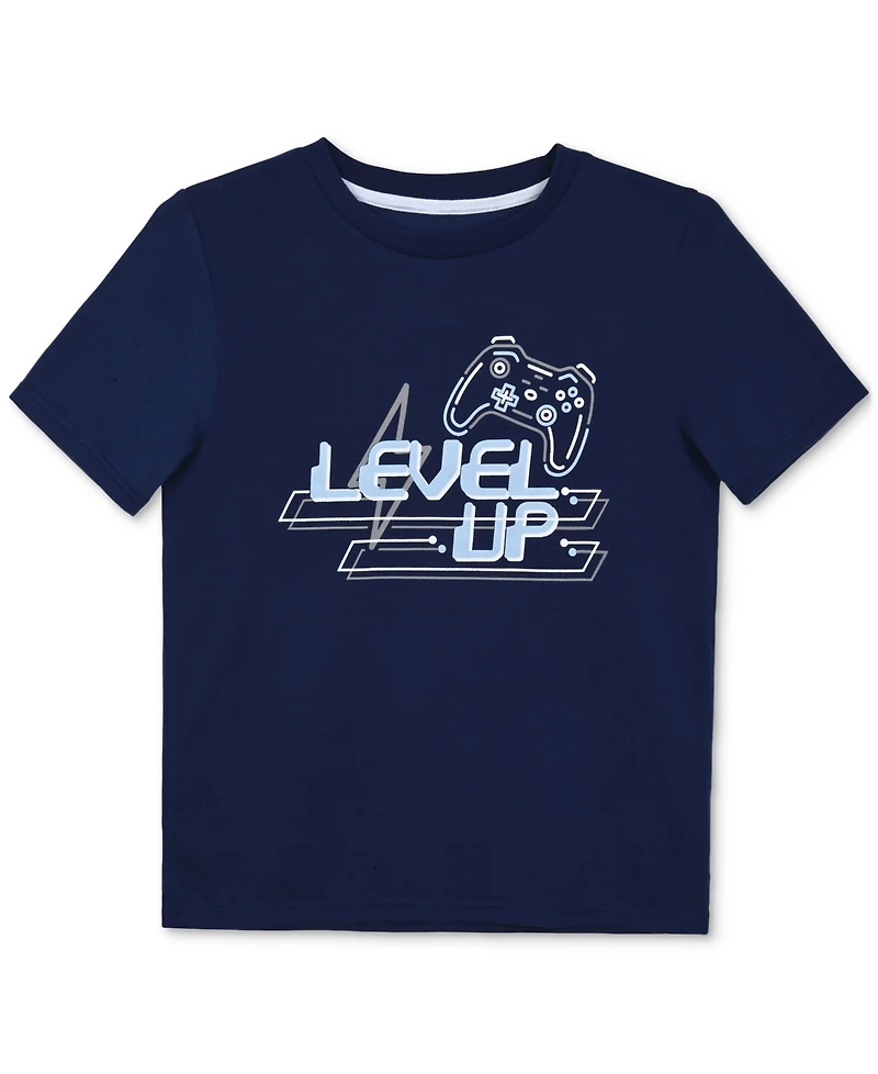 Max & Olivia Big Boys Level Up Gaming Top Shorts Pajama Set