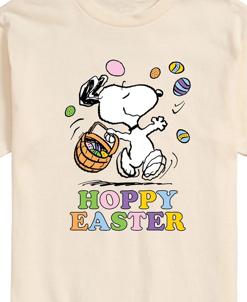 Airwaves Men's Peanuts Snoopy Hoppy Easter Short Sleeve T-Shirt