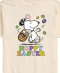 Airwaves Men's Peanuts Snoopy Hoppy Easter Short Sleeve T-Shirt