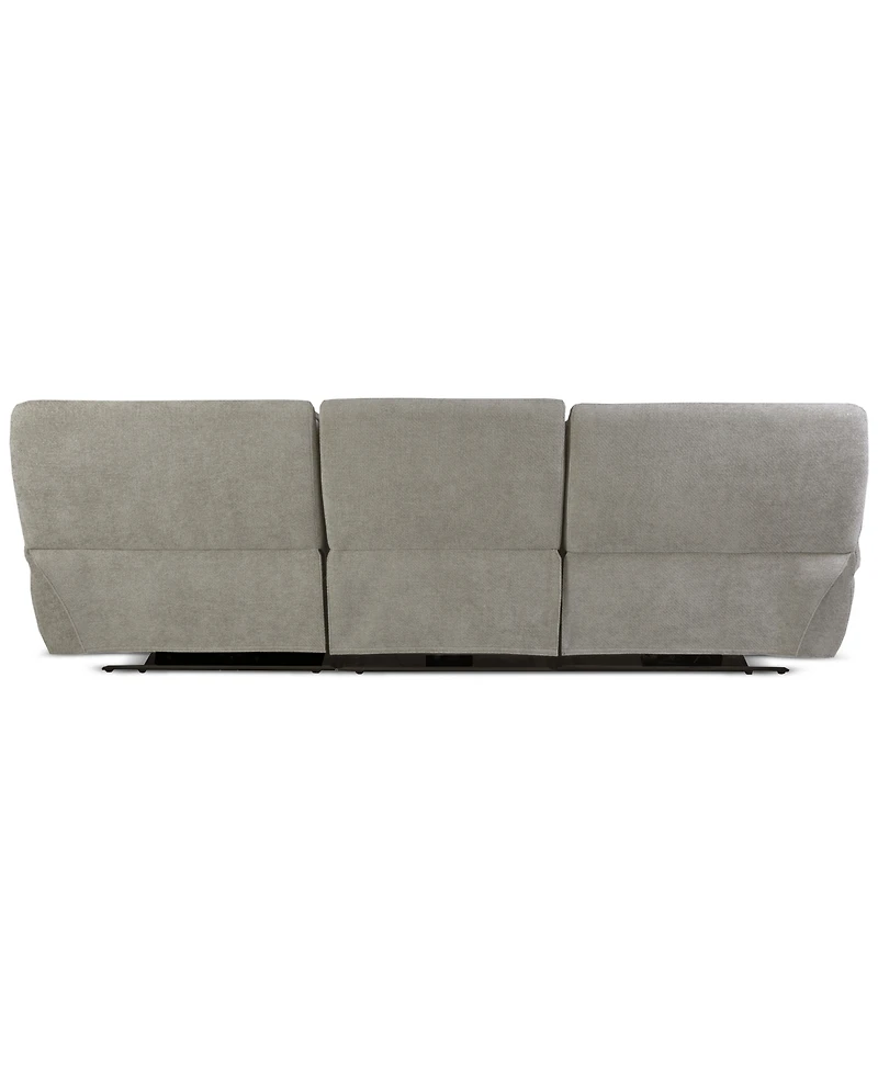 Ozryn -Pc. Fabric Sofa with 2 Power Motion Chairs