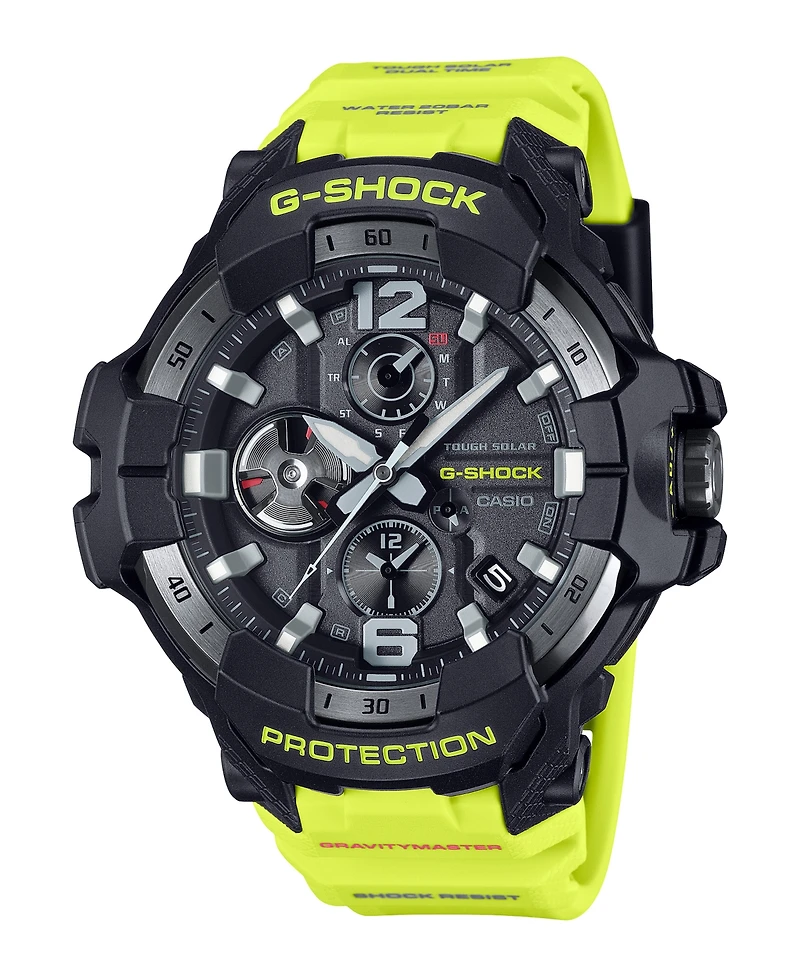 G-Shock Men's Japanese Quartz Yellow Resin Watch, 54.7mm