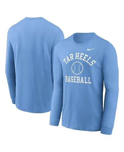 Nike Men's Carolina Blue North Tar Heels Essential Baseball Arch Long Sleeve T-Shirt
