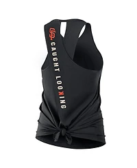 Nike Women's Black San Francisco Giants Crisscross Performance Tank Top