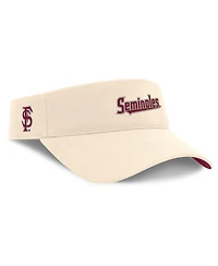 Nike Men's Natural Florida State Seminoles Primetime Ace Adjustable Visor Hat