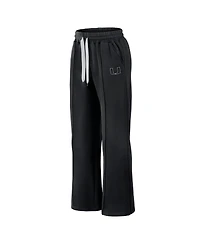 Fanatics Women's Black Miami Hurricanes Prime Supersoft Fleece Flaired Sweatpants