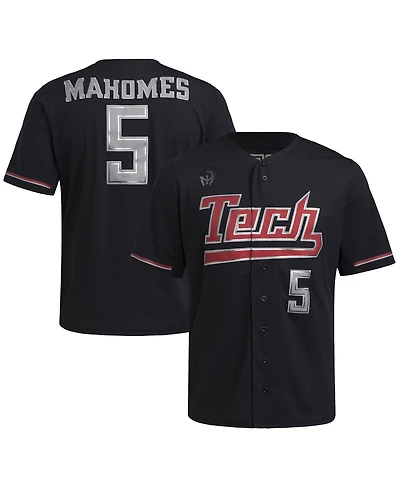 Adidas Men's Patrick Mahomes Black Texas Tech Red Raiders Replica Baseball Jersey
