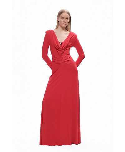 Nocturne Women's Draped Maxi Dress