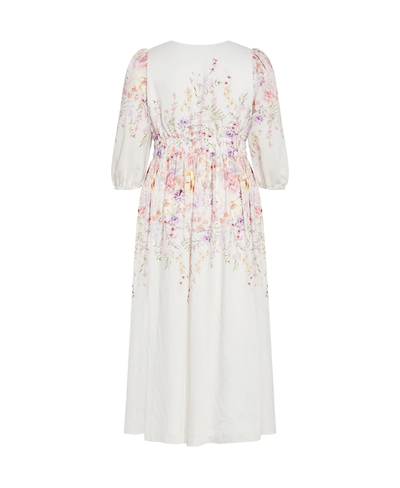 City Chic Plus Keyla Print Maxi Dress