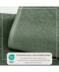 Linery and Co. 100% Cotton Textured 2-Piece Oversized Bath Sheet Set, 35" x 68"