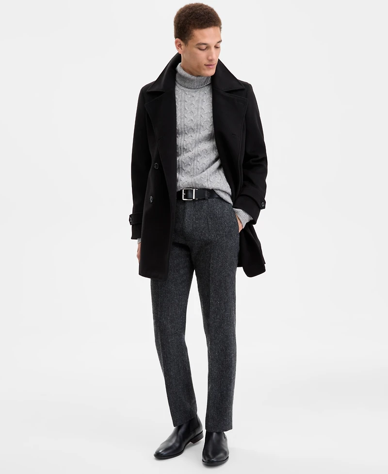 Tommy Hilfiger Men's Classic-Fit Double Breasted Overcoat