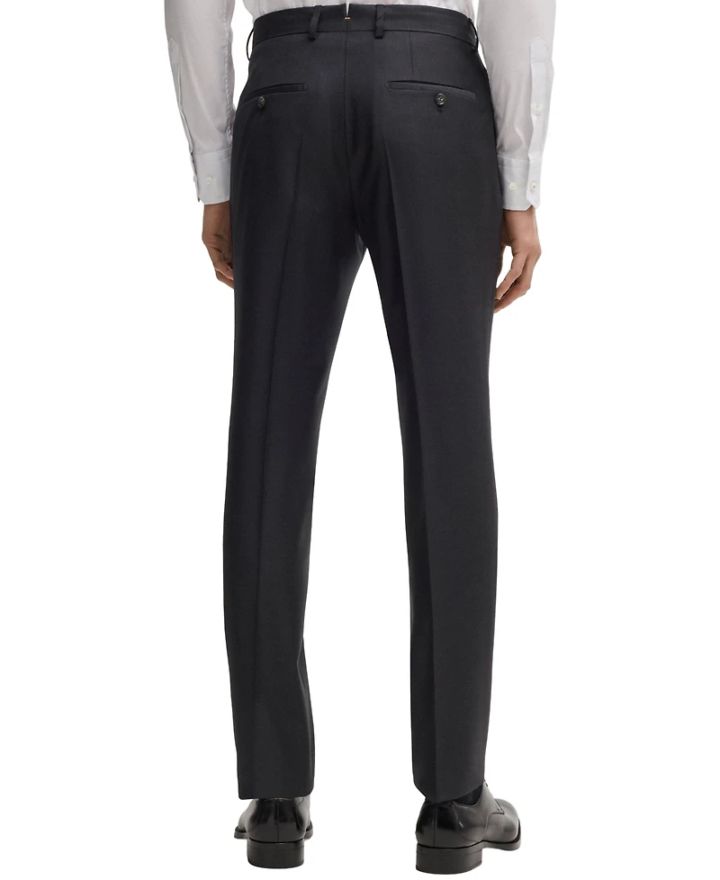 Boss by Hugo Men's Virgin Wool Slim-Fit Trousers