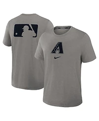 Nike Men's Heather Charcoal Arizona Diamondbacks Authentic Collection Early Work Tri-Blend Performance T-Shirt
