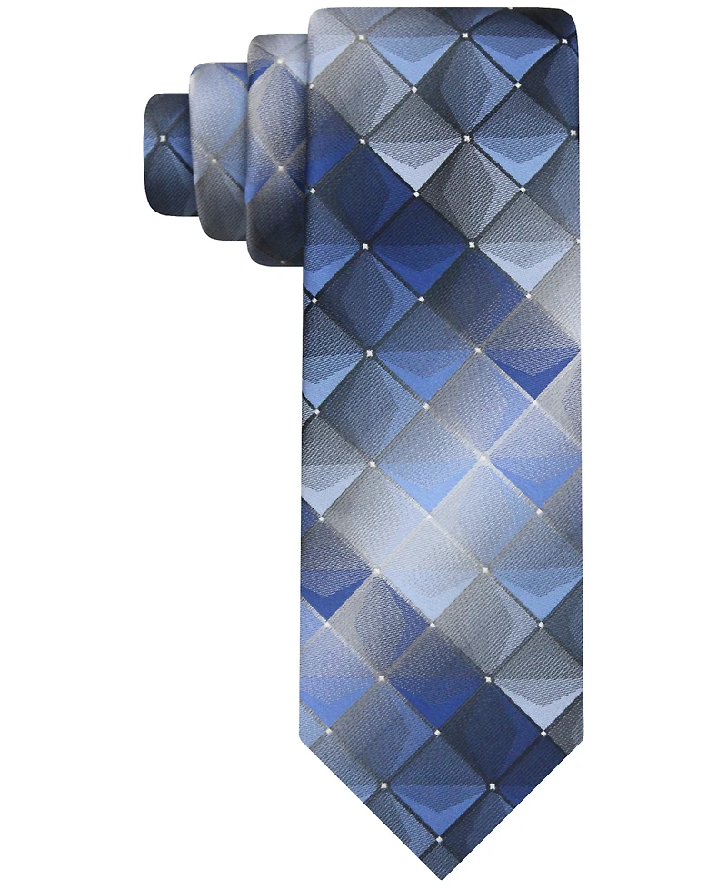 Van Heusen Men's Shadow Grid-Pattern Tie